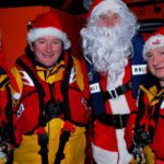 Santa arrives by Lifeboat
